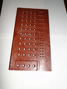 Master Mind Invicta Strategy game brown plastic peg board Replacement Part 1972 - Picture 1 of 1
