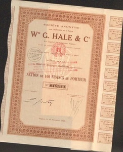 Wm G. HALE  & C° (SAÏGON COCHINCHINE) (M) - Imagen 1 de 1