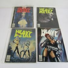 Heavy Metal Adult Magazines lot of 4 January March May November 90 Vintage