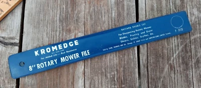 Nice Sears Roebuck Vintage KROMEDGE 8" FILE USA Rotary Mower Bastard Double Cut - Image 1 of 4