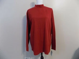 Croft & Barrow Damen roter Rollkragenpullover, Größe 1X, *NEU* Langarm - Bild 1 von 11