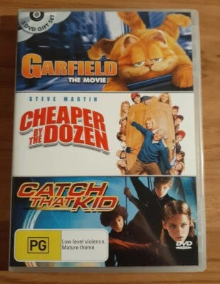 Garfield/Cheaper By The Dozen/Catch That Kid Kristen Stewart (DVD 3-Disc)  - image 1 of 2