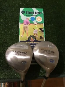 Pure Golf Ladies Ultra Hyten Steel 3-5 Woods Set Graphite Shafts - Picture 1 of 8