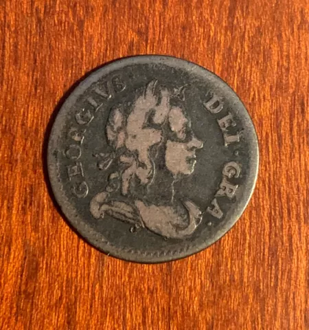 ENGLAND GEORGE I   1727  FOUR PENCE / GROAT SILVER COIN, ABOUT VF Cover