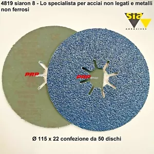dischi fibrati SIA 4819 siaron 8 -115mm x 22mm P36 Ossido di zirconio 50 DISCHI - Bild 1 von 11