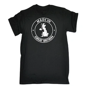 Made In Great Britain Map T-SHIRT Retro Uk Country Nationality Gift Birthday - Picture 1 of 9