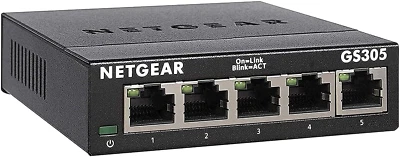 NETGEAR 5 Port Gigabit Network Switch GS305 - Ethernet Splitter - Ethernet Switc - Image 1 of 4