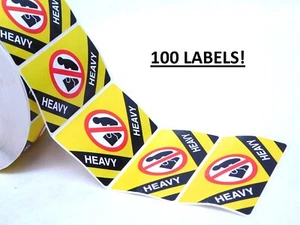 100 Labels! 2.5" x 4" HEAVY Package Box Caution Special Handling Stickers HR - Picture 1 of 6