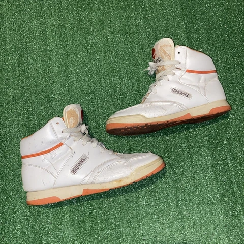 VTG Eastport Cleveland Browns High Top Collectible Sneakers Shoes - Mens Sz 5 Cover