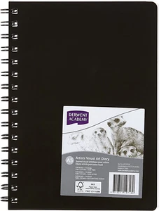 Derwent(R) Academy Visual Art Diary Portrait 120 Pages Black A5 - Picture 1 of 12
