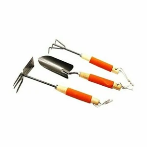 KIT attrezzi da giardino Trapiantatore Mini Forca Rastrello Coltivatore 3 denti - Foto 1 di 3