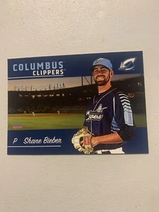 Shane Bieber 2018 Columbus Clippers Team Card - Picture 1 of 1
