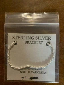 STERLINGSILBER 7" ARMBAND (TERRYS SOUTH CAROLINA) - Bild 1 von 1