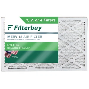 Filterbuy 16x25x5 Air Filters, AC Furnace Replacement for Air Bear (MERV 13) - Picture 1 of 12