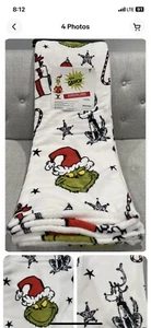 THE GRINCH Holiday Plüschdecke Weihnachten Übergröße Überwurf 50”x70” - Bild 1 von 4
