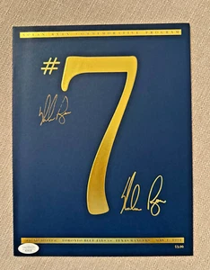 NOLAN RYAN #7 COMMEMORATIVE PROGRAM NO HITTER JSA AUTO - Picture 1 of 2