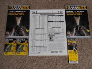 2010 Columbus Crew SC Fußball Programme Lineup Sheets Pocket Schedules Ticket - Bild 1 von 5