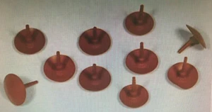 (10 PACK) HOLLEY ACCELERATOR PUMP CHECK VALVES RED UNBRELLA PULL THROUGH TYPE - Picture 1 of 1