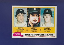 Steffen / Ujdur / Weaver RC 1981 TOPPS Baseball #626 (NM) Detroit Tigers