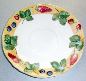 Platillo de té Gien China Farandole solo loza francesa para taza plana nuevo - Imagen 1 de 2