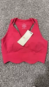 Sweaty Betty Power Contour Plunge sports bra Venus Pink Size XS NWT - Picture 1 of 4