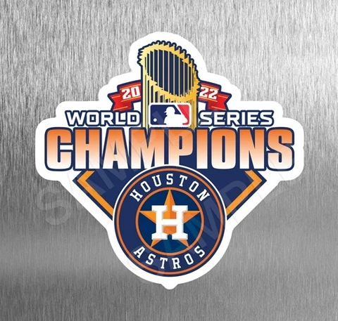 Magnet Die Cut Houston Astros 2022 World Series Champions Baseball Championship Cover