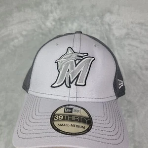 Miami Marlins MLB New Era 2019 Grayed-Out Neo 39THIRTY Flex Hat Small - Medium - Picture 1 of 9