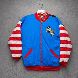 MIckey & Co Jacket Adult One Size Blue Red Reversible Minnie Mouse Vintage - Picture 1 of 14