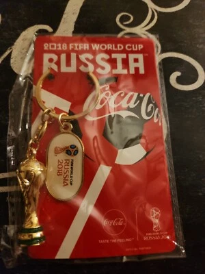 FIFA World Cup 2018 Russia 3" Keychain Coca Cola Sports Memorabilia Collectible - Image 1 of 4