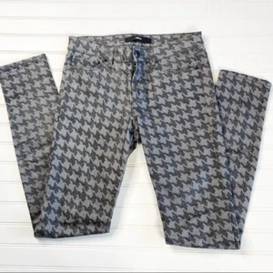 Else Silver and Black Houndstooth Skinny Jeans - Picture 1 of 5