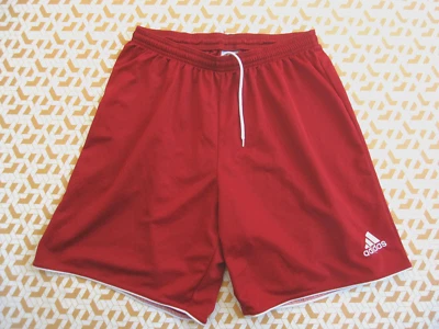 Short Adidas Football année 2015 Rouge Polyester 90'S vintage Homme - L - Photo 1/4