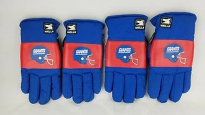 Vintage 90s NFL ~ NY Giants Winter Gloves ~ (2 Pair) His & Hers ~ Medium & Large - Bild 1 von 12
