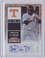 2015 Contenders College Ticket Autograph Cracked Ice Christin Stewart 07/23 Auto