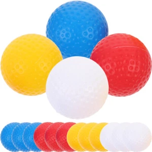 16Pcs Golfing Practice Balls Colored Balls for Golfing Small Golf Balls - Picture 1 of 12