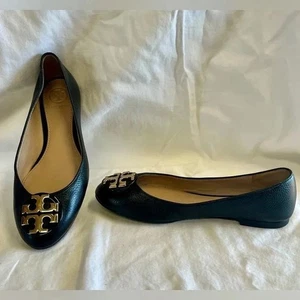 Tory Burch women's black flats/shoes size 6 - Picture 1 of 3