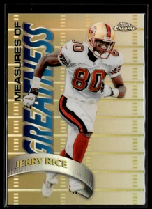 Topps Chrome 1998 Misure di Grandezza Jerry Rice Rifrattore MG3 - Foto 1 di 2