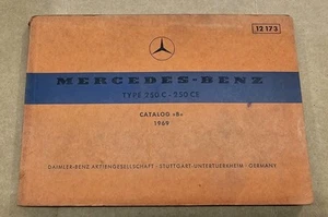 1969 Mercedes W114 Illustrated Parts Catalog B Manual BOOK 250C 250CE - Picture 1 of 4