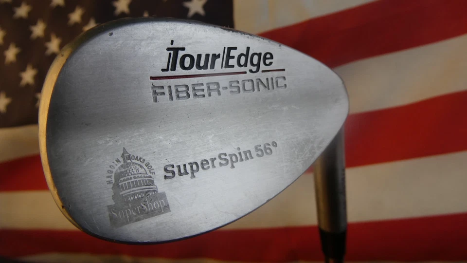 Tour Edge Fiber Sonic Super Spin SAND WEDGE 56* Regular Flex Steel VERY GOOD - Image 1 of 4