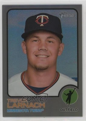 2022 Heritage High Number Chrome Silver Bordered Refractor /373 Trevor Larnach - Image 1 of 2