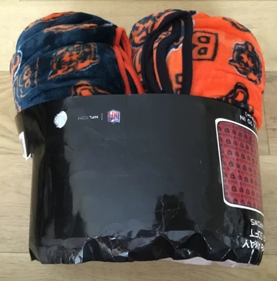 (2) Manta de felpa Chicago Bears NFL 60" X 70”, suave y cálida Foto 1 de 3