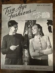 1945 3 Colmena #131 Adolescente Moda Patrones de Tejido - Niñas Niños - Imagen 1 de 14