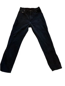 Jeans Wrangler donna 15x32 (adatto 30x31) nero taglio cowboy rodeo western sbiadito - Foto 1 di 4