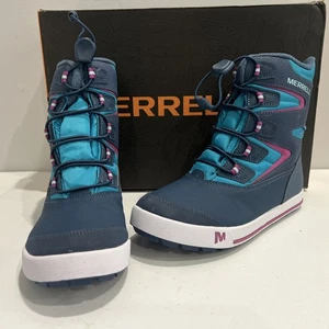 Merrell Mädchen Kinder Snow Bank 3.0 wasserdichte Stiefel navy/türkis - Bild 1 von 7