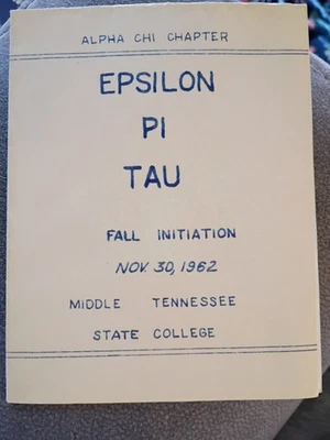 Tau kappa Epsilon Initiation 1962 Middle Tn State College Murfreesboro Tennessee - Image 1 of 4
