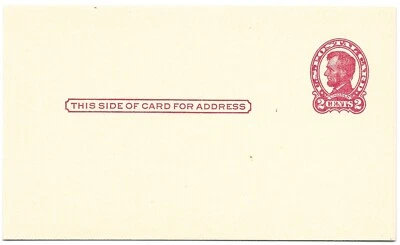 1952 USA Cover Postcard   🔥 Sc#UX43  MNH VF PRESIDENT LINCOLN - Image 1 of 2