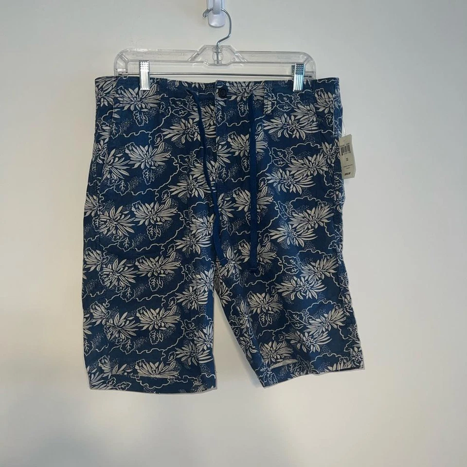 Nuevo con etiquetas Cordón Azul Marino Estampado Floral Hawaiano Marca Lucky Talla 32 Foto 1 de 4