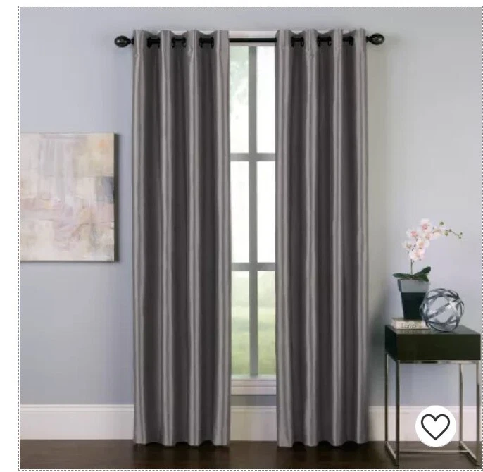 Panel de cortina de ventana Malta con filtro de luz de 2 piezas - Cortinas 50 pulgadas de ancho 95 pulgadas de largo nuevo  Foto 1 de 4