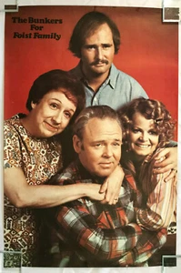 All In The Family Foist Family Original 1972 Poster Archie Bunker Rob Reiner - Picture 1 of 8