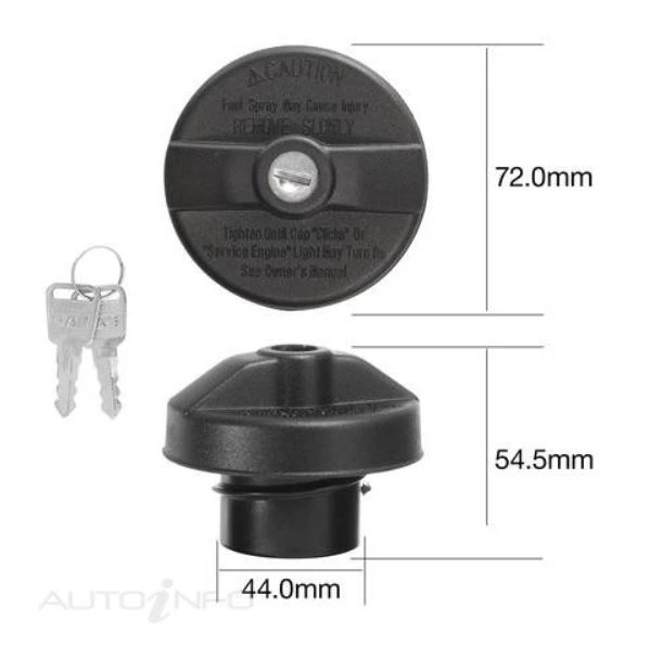 Tridon Locking Fuel Caps MAZDA3 NAVARA X-TRAIL PAJERO TRITON 2006~2015 - image 1 of 1