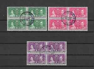 CANADA/NEWFOUNDLAND 1937 SG 254/256 USED - Picture 1 of 1